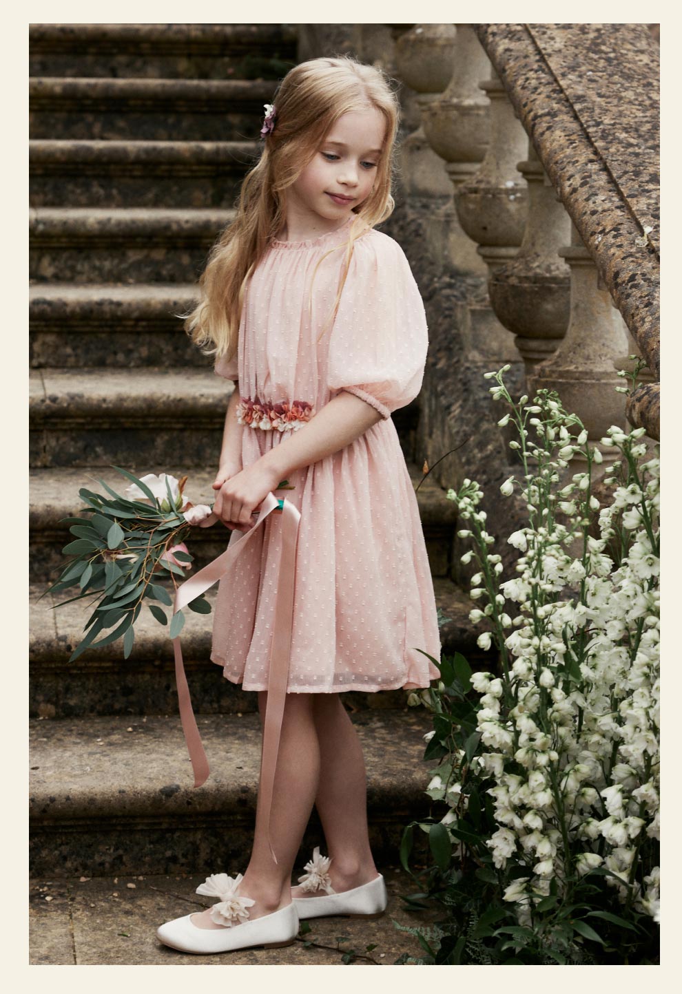 Pink Chiffon Corsage Dress